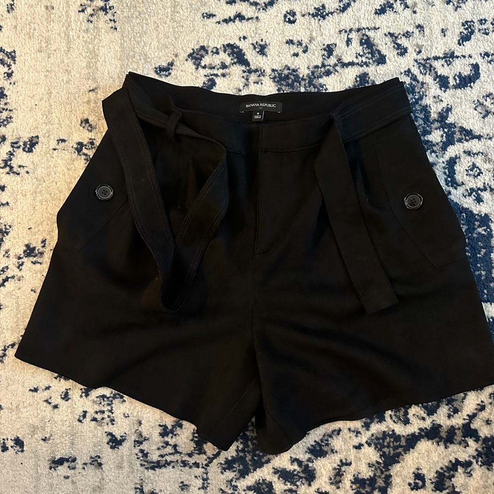 Black Suede Banana Republic Women’s Shorts